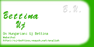 bettina uj business card